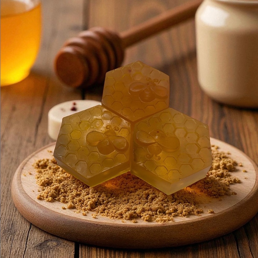 Honeycomb Exfoliating Turmeric  Soap Bar